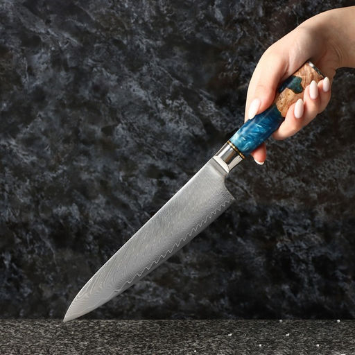 Нож-шеф Paladium, 19,5 см, дамасская сталь VG-10 - Simaland фото 5