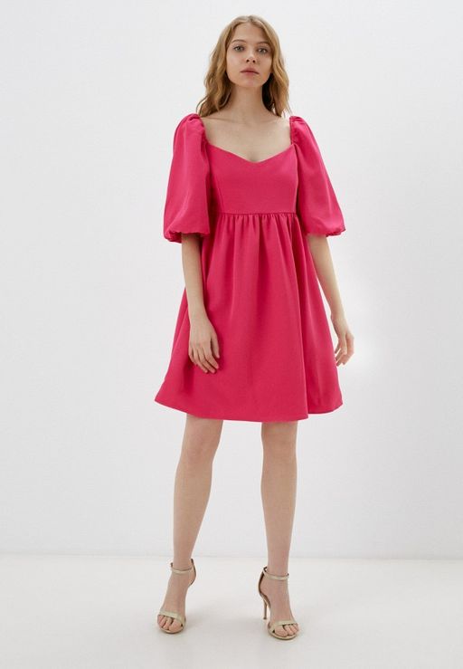 Мини-платье с рукавами-буф длиной - Incity фото 5