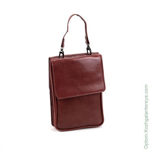Мужская кожаная сумка-портмоне 2019949А К209 Marrone rosso - Dff фото 3