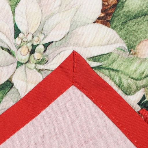 Набор новогодних салфеток Этель Рождественский венок, 40х40 см - 4 шт, хлопок, саржа  фото 3