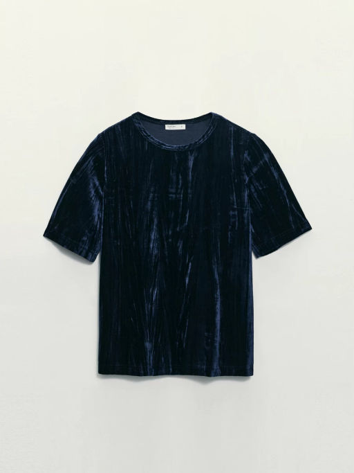 Футболка с коротким рукавом из бархата / Zarina