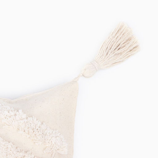 Наволочка декоративная Этель Бохо, 30х50 см, цвет молочный, 100% хлопок  фото 2