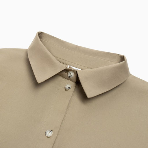 Костюм женский (рубашка, шорты) MINAKU: Oversize, зелёный, размер 46
