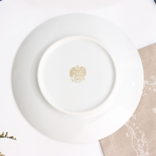 Тарелка гжель «Романс цветок», бело-синий,керамика, d = 20 см,