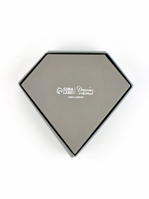 Цена за 5 шт. Коробка подарочная под бижутерию Серая, тиснение, 10?9?3.5 см