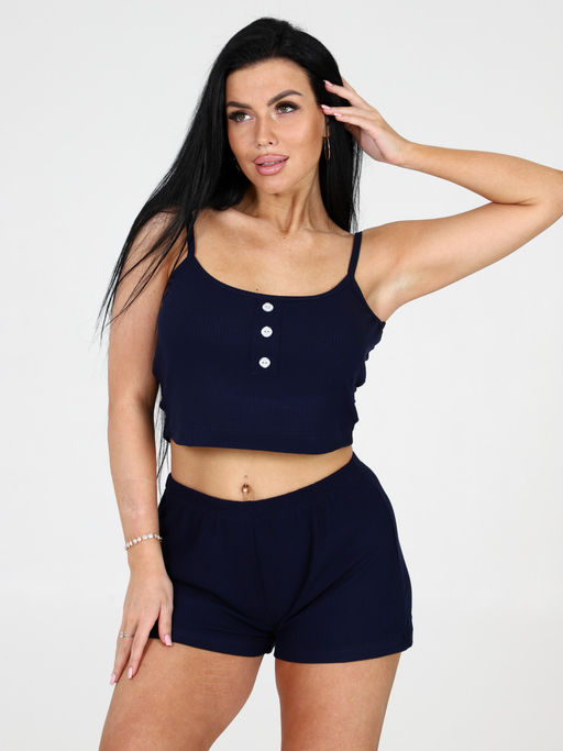 647-П ПИЖАМА ЖЕНСКАЯ (Темно-синий) - А-дина фото 5