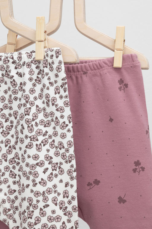 Crockid _ К 4718-2уп/роз.скандинавские цветы,клевер брюки для дев  фото 5