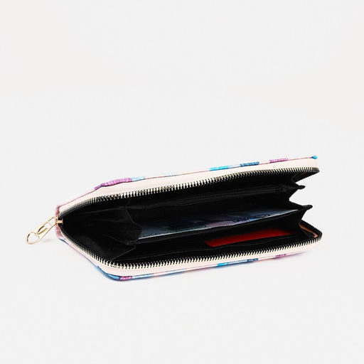 Кошелёк женский «Геометрия», на молнии, синий