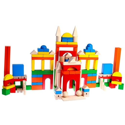 Конструктор деревянный Краснокамская игрушка «Развитие», 163 детали, без схемы для сборки