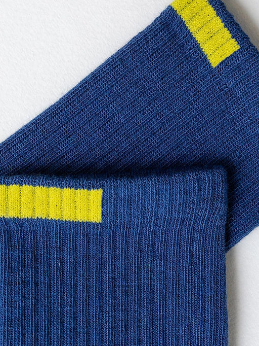 Цена за 5 пар! Детские высокие носки белого цвета с зеленым прямоугольником - Mark formelle фото 8