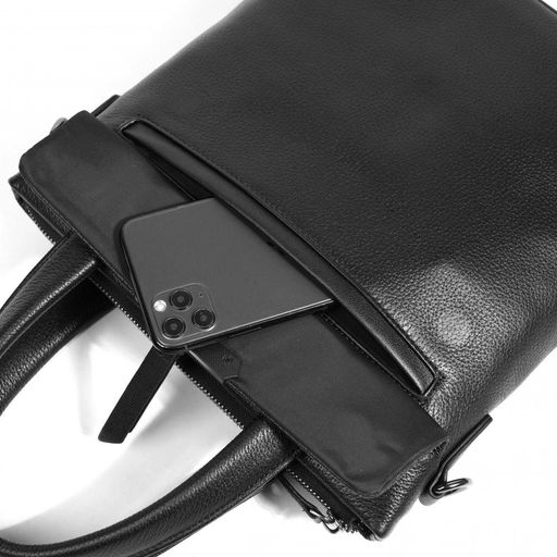 Сумка мужска, кожа, MIRONPAN 860423 Черный