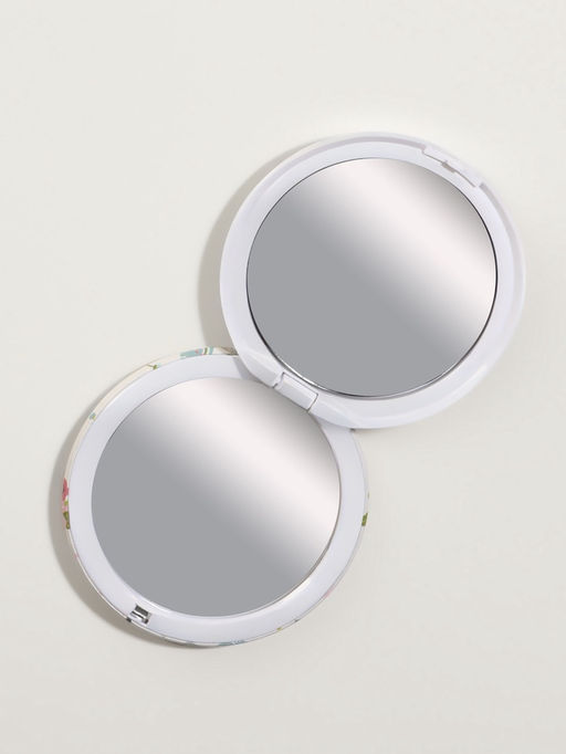 Зеркало складное «Единороги», d=7.3 см, с увеличением х2, белое