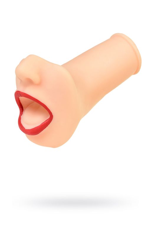 Мастурбатор реалистичный TOYFA Juicy Pussy Juicy Lips, рот, TPR, телесный, 12,6 см