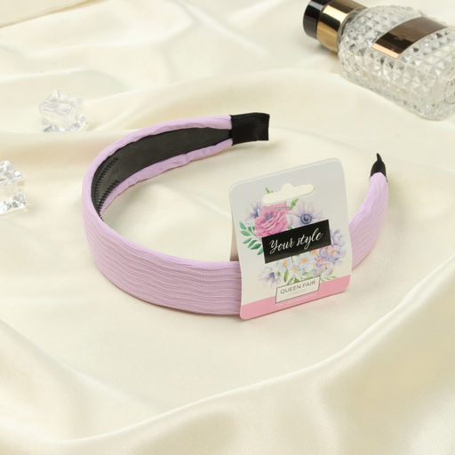 Цена за 2 шт. Ободок для волос «Джоди», 2.5 см, сиреневый