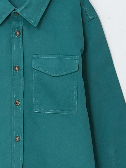 Rahat Kal?p Gabardin Erkek ?ocuk G?mlek - Waikiki фото 3