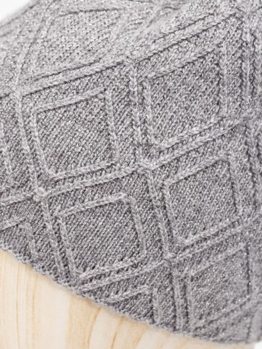 Шапка жен. шерсть+анг+виск+каш+люр LB-D77016 l.grey/silver - Labbra фото 4