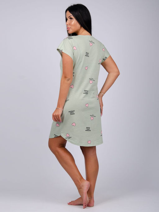 Туника "Душечка" оливка, трикотаж