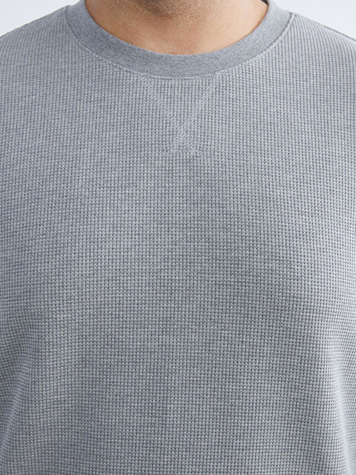 Bisiklet Yaka Erkek Sweatshirt