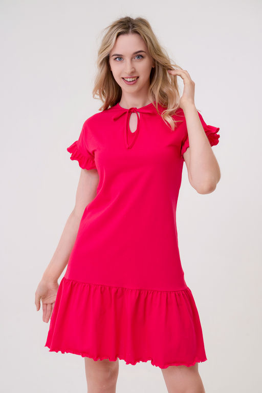 Платье женское из кулирки Чейси 2 малиновый