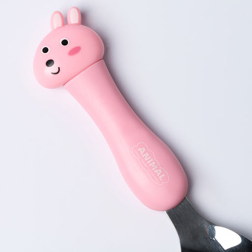 Набор детских столовых приборов в футляре Зайчата, вилка, ложка - Simaland фото 3