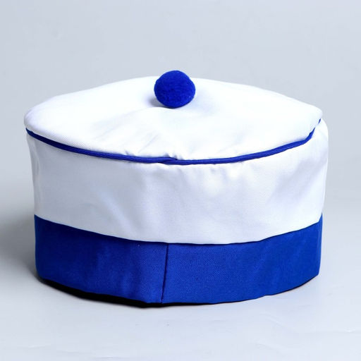 Берет Моряк, с помпоном, взрослый, р-р. 60