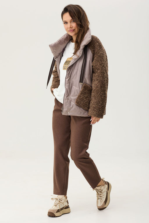 Куртка Magia mody 2339 коричневые тона