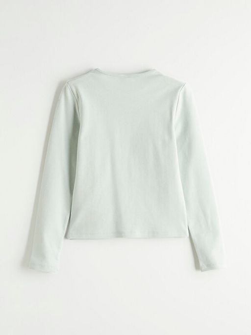 K?z ?ocuk Nak??l? Bisiklet Yaka Ti??rt