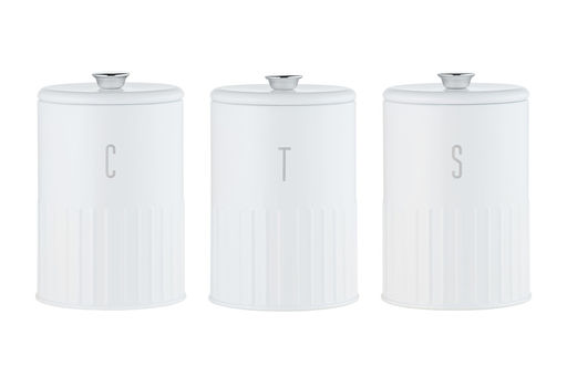 Набор банок для сыпучих продуктов Astor, белые, 1,45 л, 3 шт - Maxwell & Williams фото 2