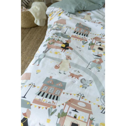 Постельное белье Этель 1,5 сп Fantastic town 143х215 см, 150х214 см, 50х70 см -1 шт  фото 9