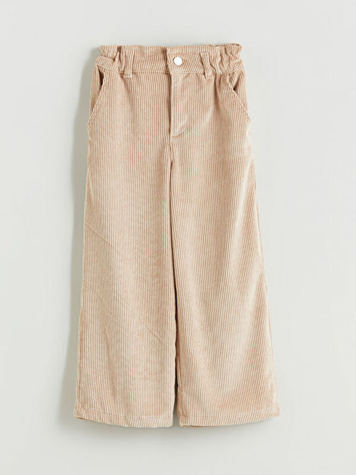 Beli Lastikli Kadife K?z ?ocuk Pantolon