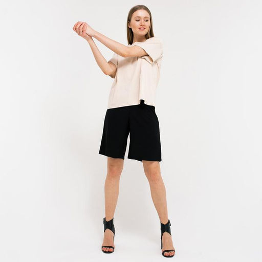 Футболка женская MINAKU REGULAR FIT: бежевая, р-р 42