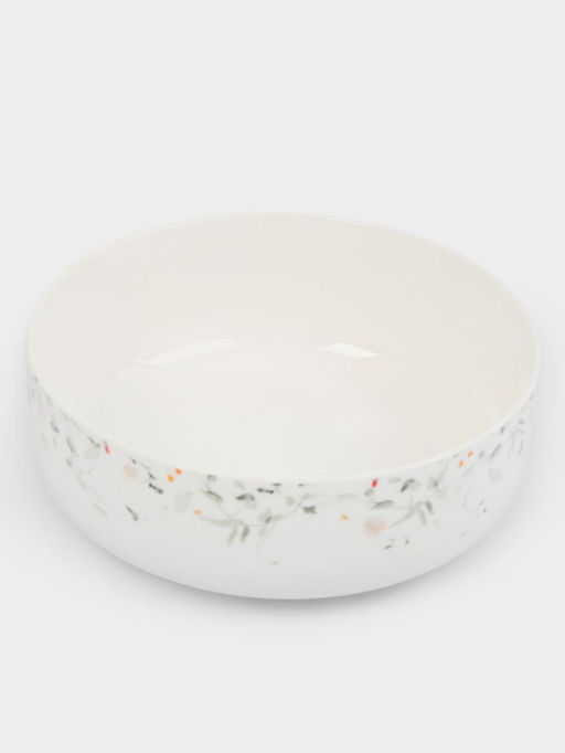 Салатник, 16х6 см, 700 мл, фарфор N, белый, Цветы и листья, Primrose - Anna lafarg фото 8