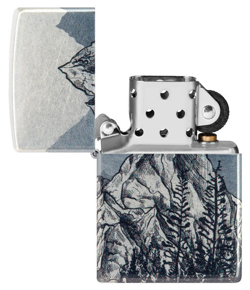 Зажигалка ZIPPO Набросок горы | Mountain Sketch 46280  фото 4