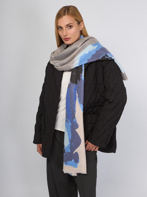 Палантин жен. виск+шерсть 65х190 LBL33-336-11 - Labbra фото 6