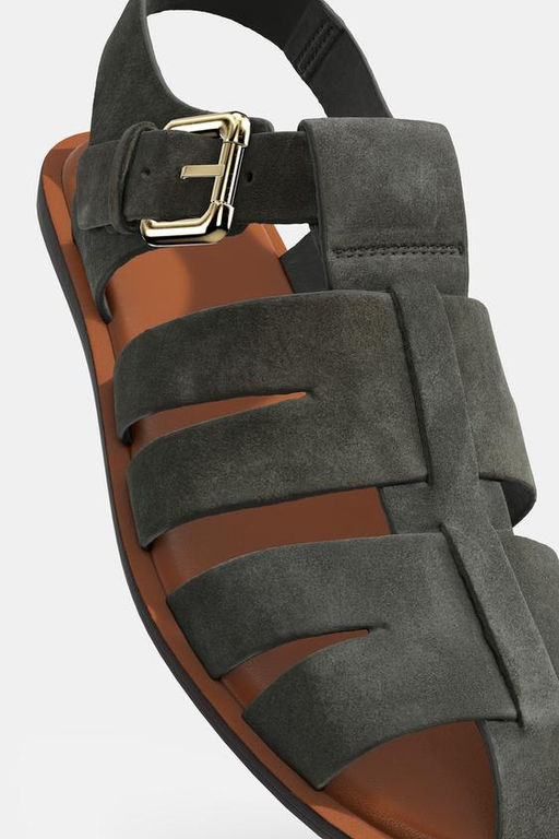 SPLIT SUEDE CAGE SANDALS - Zara фото 6