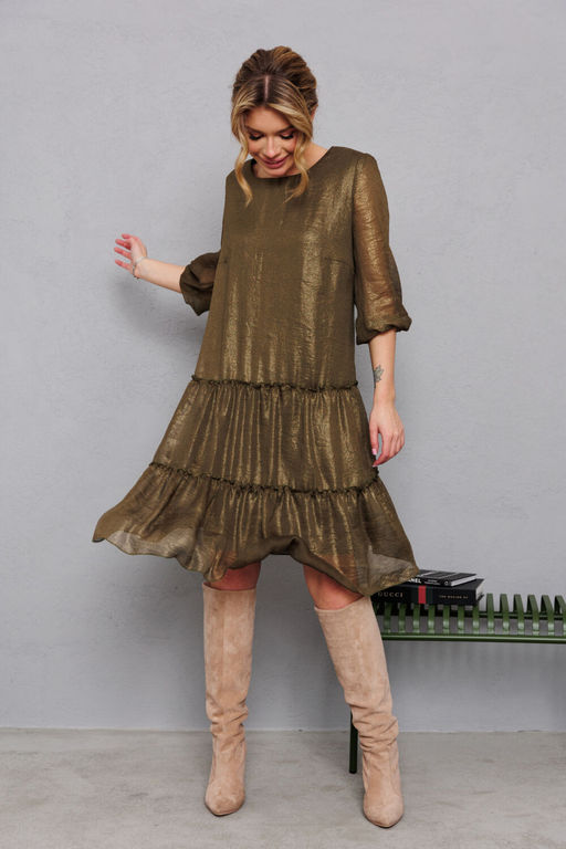 Платье AMORI 9824 хаки  фото 5