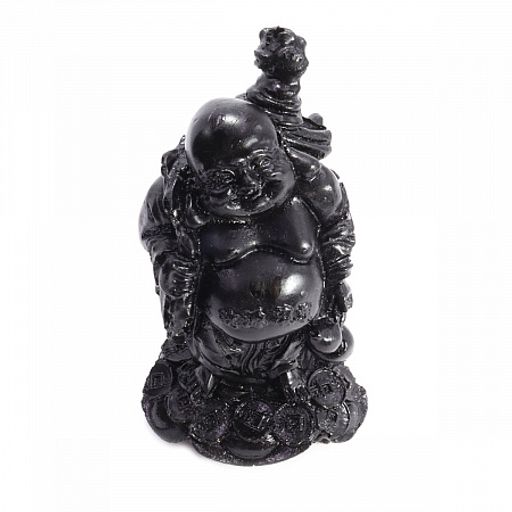 Фигурка Фен Шуй Хотей с мешком на монетах наделяет людей успехом и везением в бизнесе 16см-11см