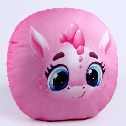 Подушка круглая Дракоша, розовый - Mni mnu фото 4