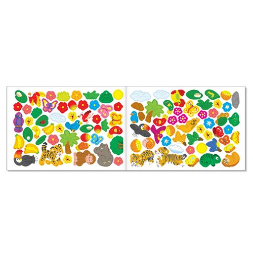 100 наклеек набор Мир животных, 4 шт. по 16 стр. - Буква-ленд фото 3