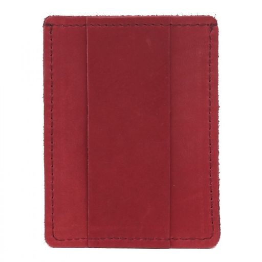 Обложка пропуск/карточка/проездной Croco-фк-1000 натуральная кожа бордо шора (1005) 218642  фото 2