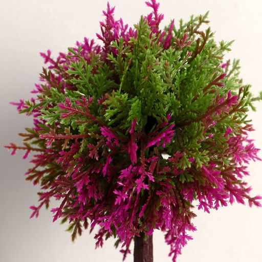 Искусственный цветок в горшке «Листочки-ёлочки», h=20 см, МИКС