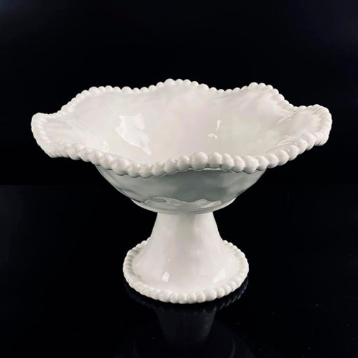 Фруктовница 25,5см МАРИНЕТ на ножке в под.уп. Фарфор арт.305-246 /Lenardi/