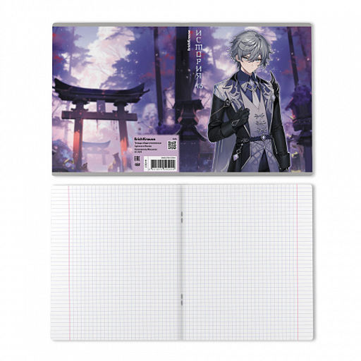 Цена за 5 шт. Тетрадь общая ученическая ErichKrause Manga, История, 48 листов, клетка, твин-лак  фото 2