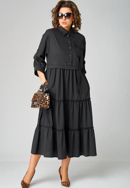 Платье EVA GRANT 7176В черный