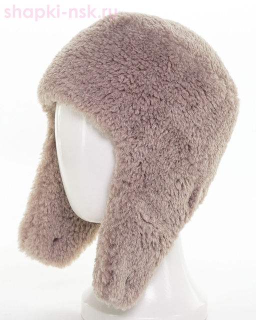 Элла LevelPro макси шеврон экомех альпака Ушанка женская флис