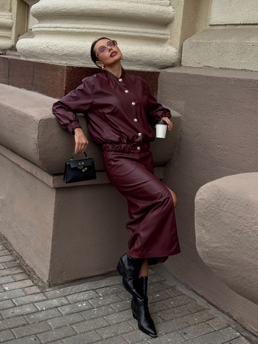 Юбка AURA 5076-176-Р бургунди