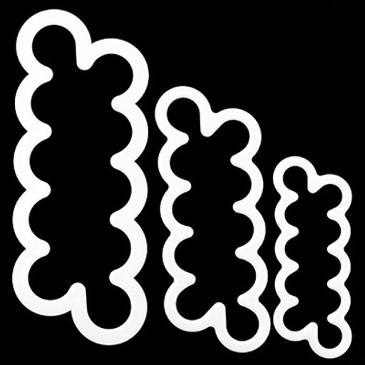 Кондитерский набор для изготовления марципановых розочек 3 предмета: 10х4х0,5см; 13,5х5х0,5; 17х6,5х0,5см, в блистере (Китай) - Домашняя мода фото 2