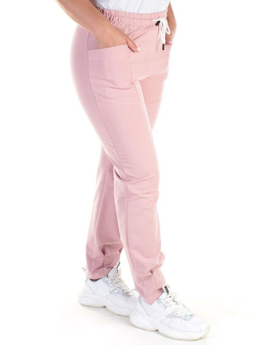 QB-83 PINK Брюки спортивные женские (95% хлопок, 5% стрейч) P&S