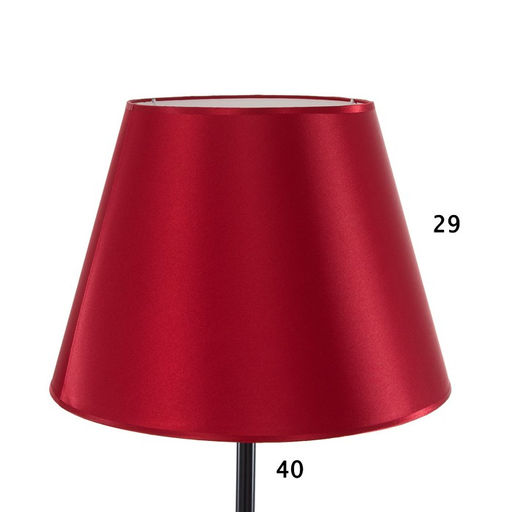 Торшер напольный BayerLux «Патрисиа» со столиком, 1×15 Вт, Е27, черный/красный, 40×40×157 см