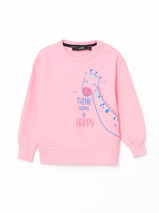 Bisiklet Yaka Bask?l? K?z Bebek E?ofman Tak?m